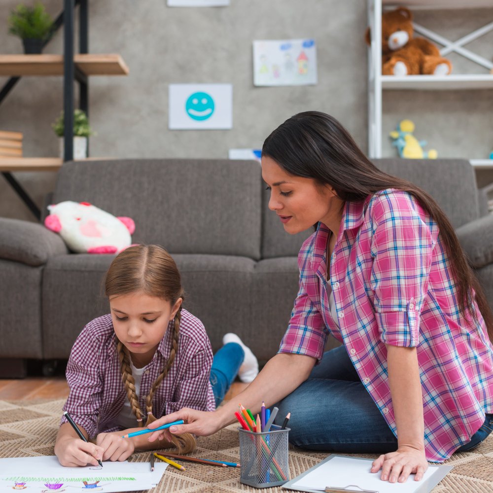 Parents spending positive time with their child